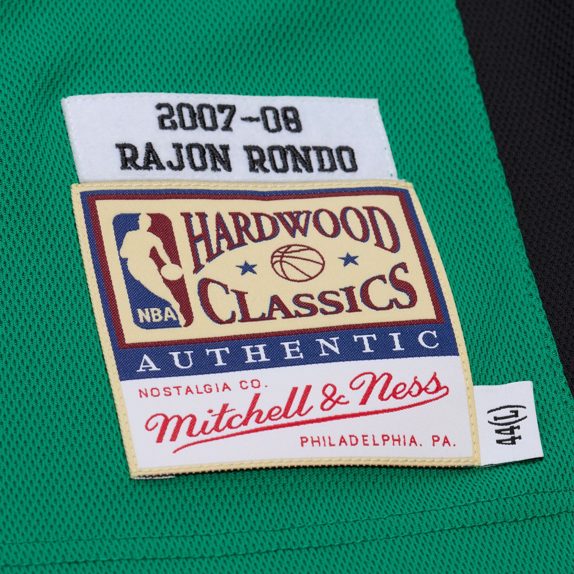 [LK] Rajon Rondo Boston Celtics 2007-08 Hardwood Classics Authentic Jersey - Kelly Green