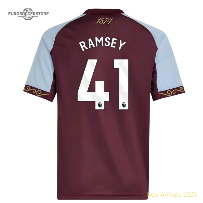 Aston Villa Barclays League Ramsey Home First-class Jersey Drycell