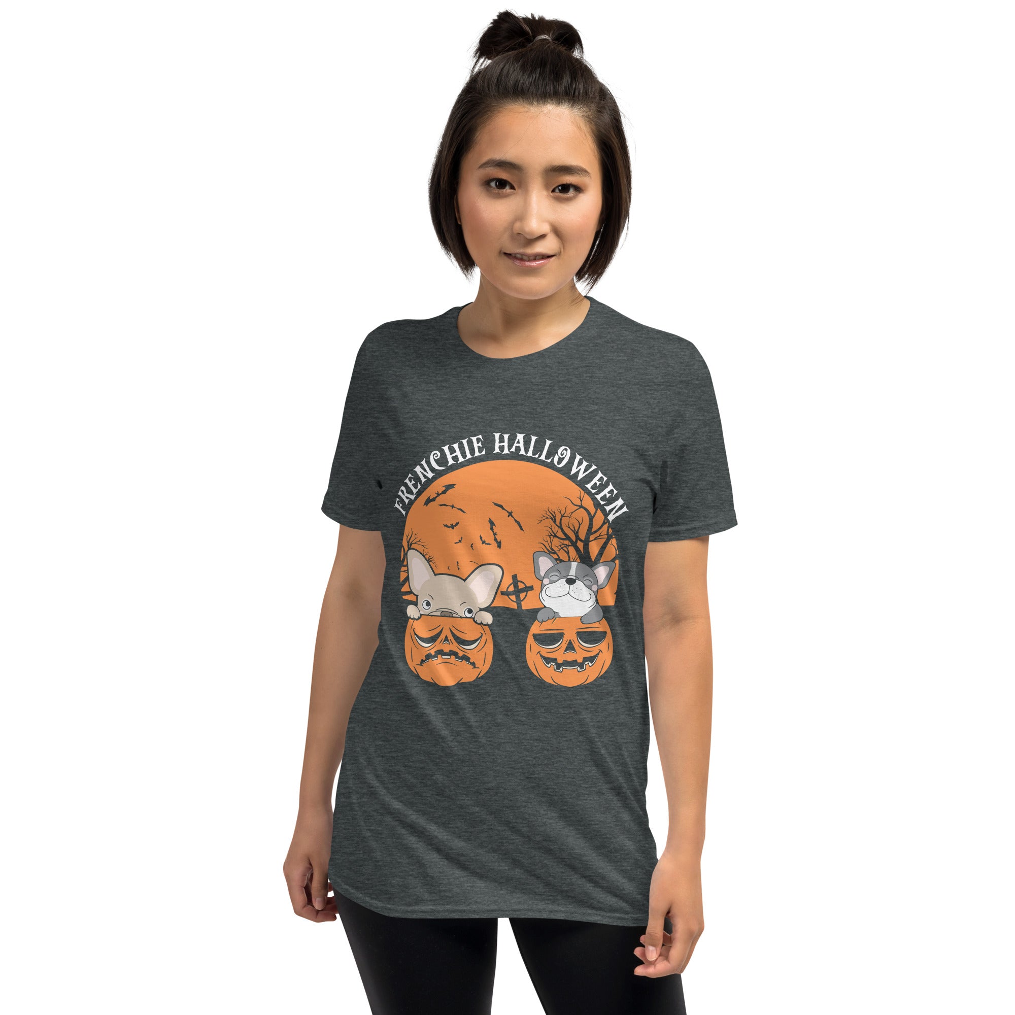 High-Quality Cozy Frenchie Halloween - Unisex T-shirt for Home Use
