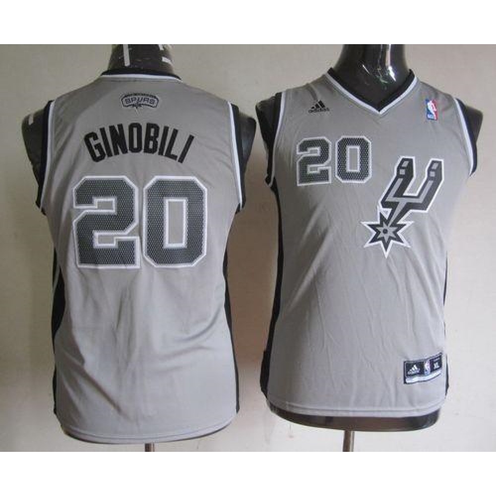 Fan Favorite Genuine Men's SAS #20 Manu None Basketball Jersey
