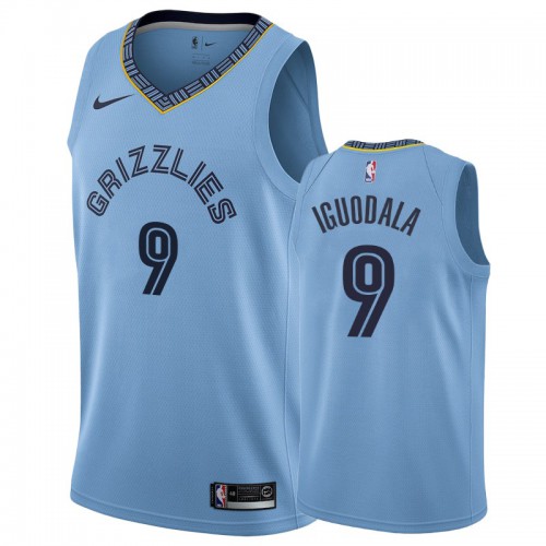 Nike Memphis Grizzlies #9 Andre Iguodala Blue Statement Edition Mens NBA Jersey Mens