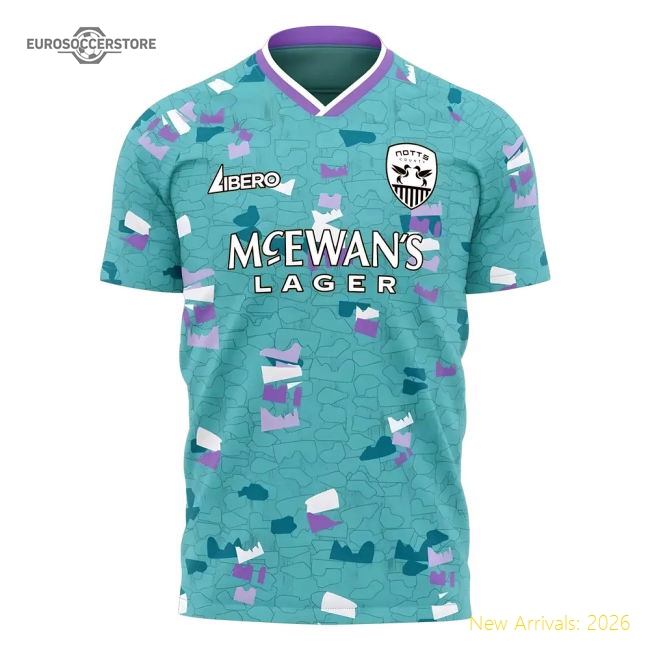 Outstanding Notts County 2025-2026 Away Concept Kit (libero)