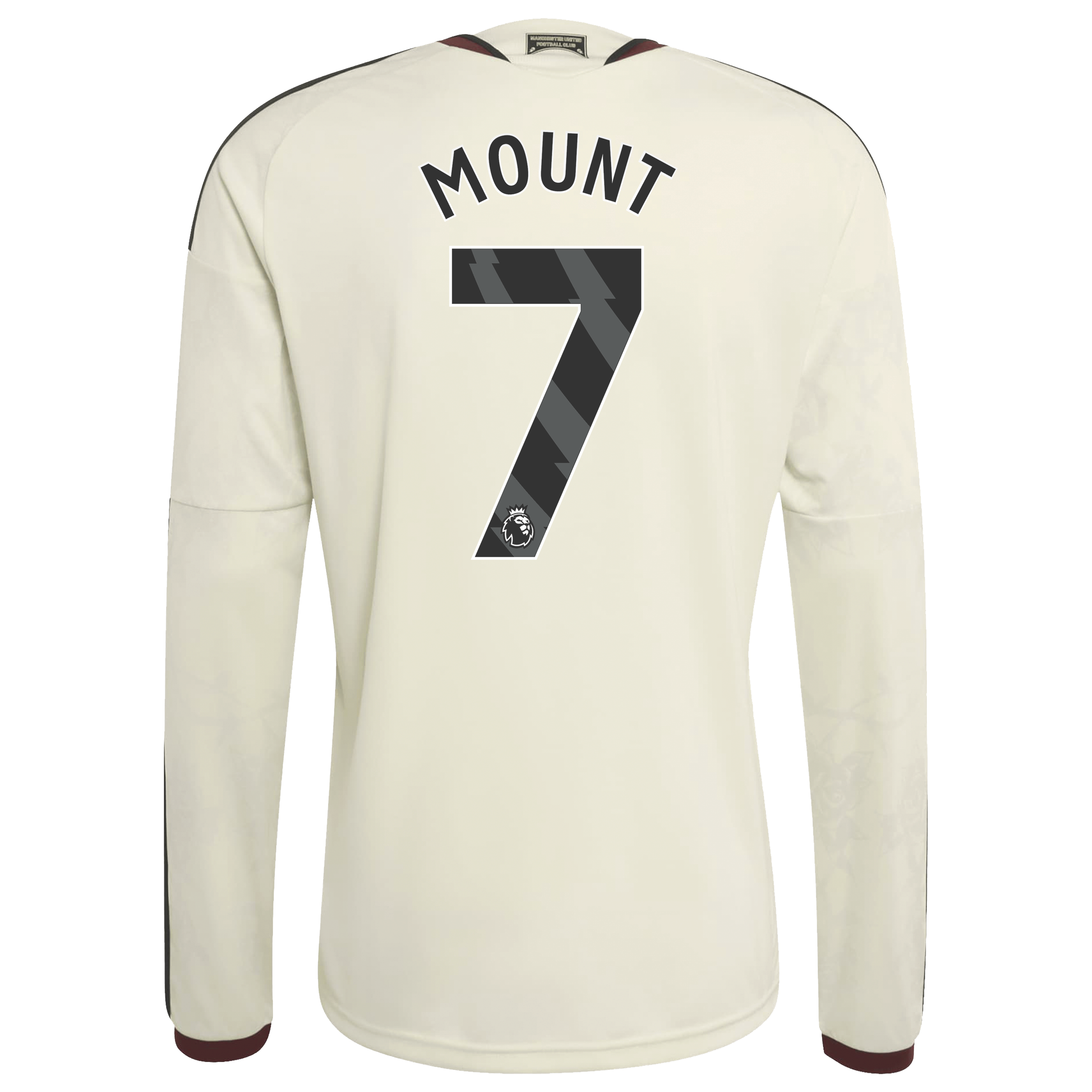 [SJH] Mason Mount Manchester United 2026/27 Third Replica Long Sleeve Jersey - Cream
