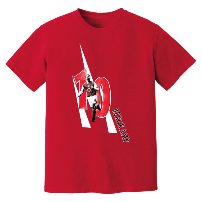 Dennis Bergkamp Arsenal Premier League Legend supporter T-Shirt (Men