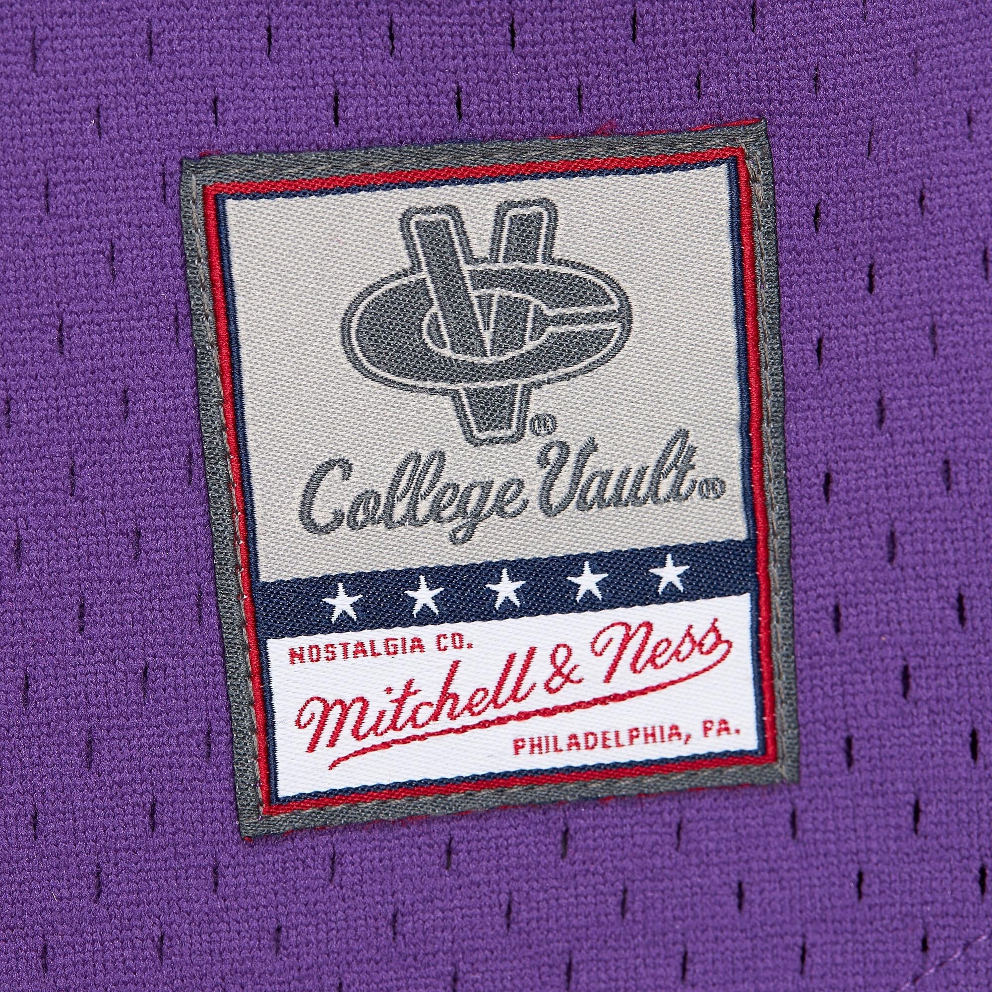 LSU Tigers Mitchell & Ness Game Time Vintage Mesh Button Front Top - Purple