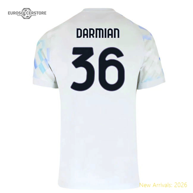 Authentic 2025-2026 Inter Milan Away Shirt (Darmian 36)