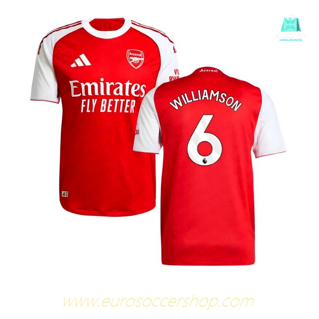 2025-2026 Arsenal Authentic Home Shirt (Williamson 6)