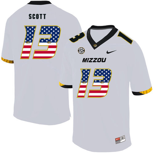 Men's None White 2024 replica Kam Scott #13 authentic Jersey