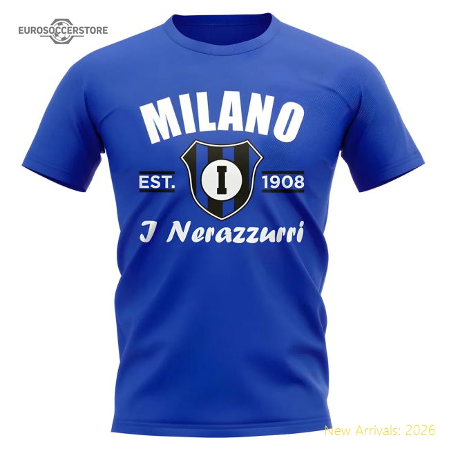 Trending Inter Milan Established Football T-Shirt (Royal)