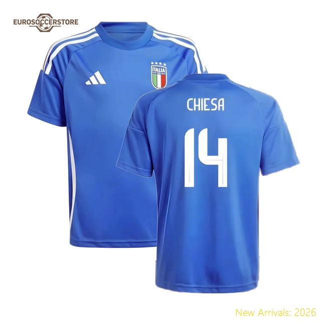 2024-2025 Italy Home Fan Jersey (Kids) (CHIESA 14)