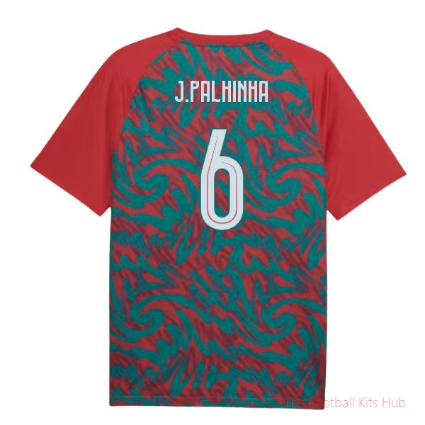 2026-2027 Portugal Warm Up Jersey (Red) (J.Palhinha 6)