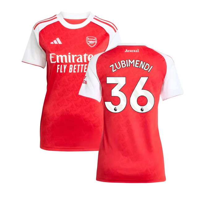 Arsenal Arsenal Home Shirt Womens Zubimendi #36 Elite Performance ...