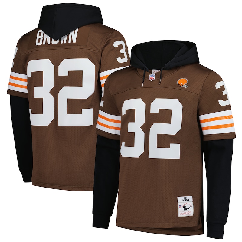 None Jim Brown CLE Browns Dynamic Premium Jersey Game Day Wear