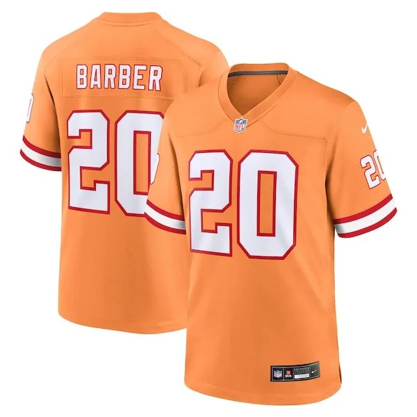 None Ronde Barber Game Jersey - Orange | NFL Player Jersey | NFL Footb