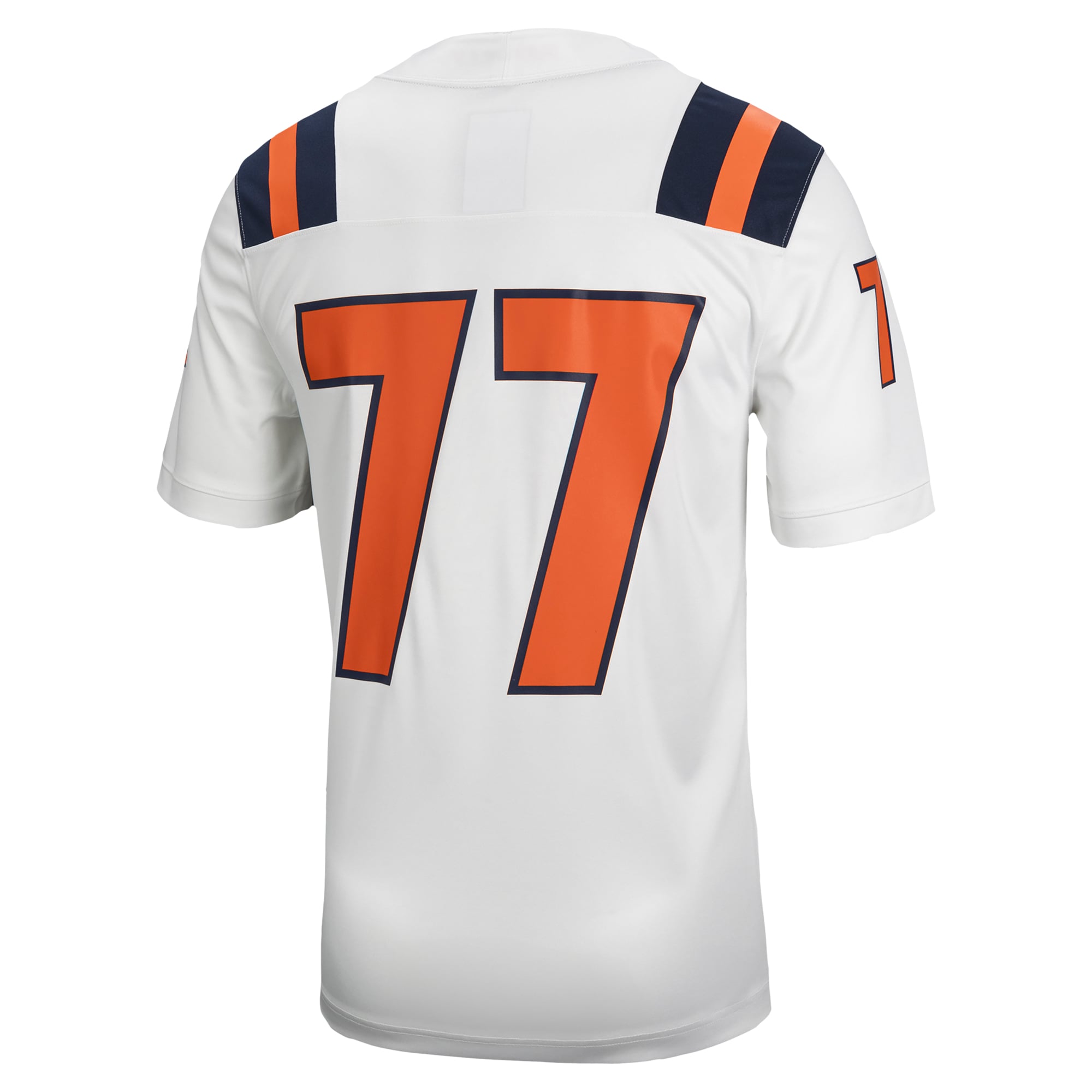 Men's #77 White Illinois Fighting Illini Football Jersey