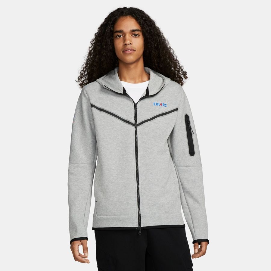Barcelona Hoodie Nsw Tech Fleece Grey Heather/signal Blue