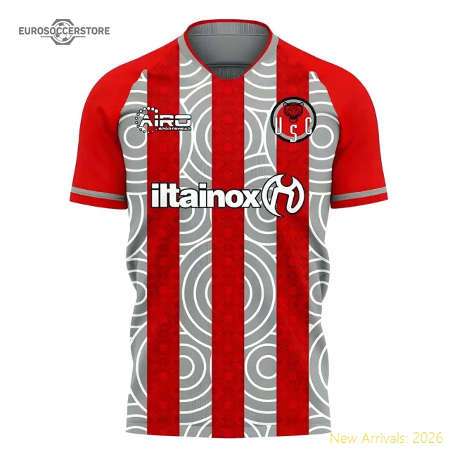 Professional-Grade Cremonese 2025-2026 Home Concept Football Kit (Airo) -