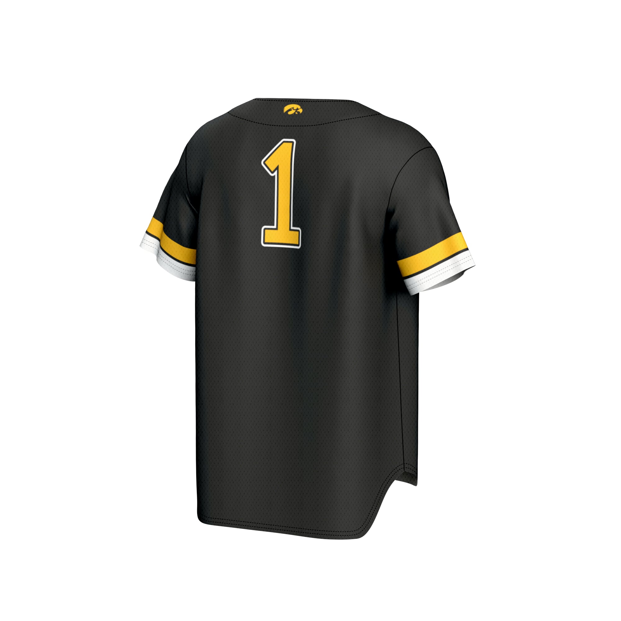 #1 Iowa Hawkeyes GameDay Greats Youth Lightweight Collegiate Baseball Fashion Jersey - Black