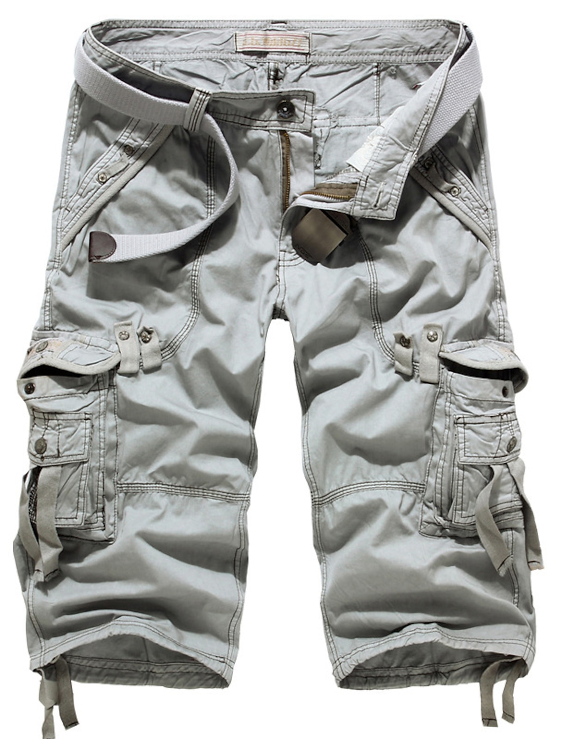 Men's Cargo Shorts Capri Pants Hiking Multi Pocket Plain Comfort