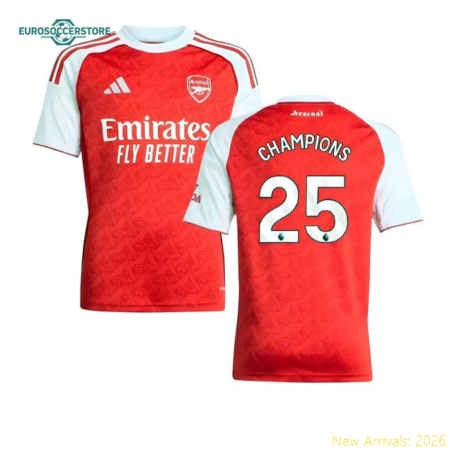 2025-2026 Arsenal Kids Safe Jersey Champions Drycell Aeroready