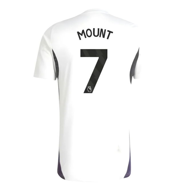 2025-2026 Man Utd Training Jersey (White) (Mount 7) (Match Day)