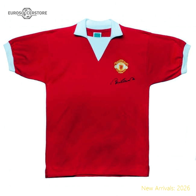 Official Manchester United Fc Sir Bobby Charlton Signed Shirt