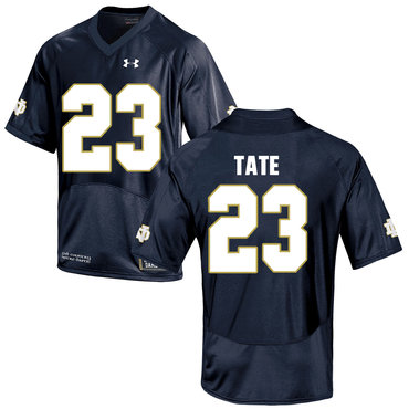 Men's Notre Dame ND Golden Tate #23 match worn Gold 2024 game day