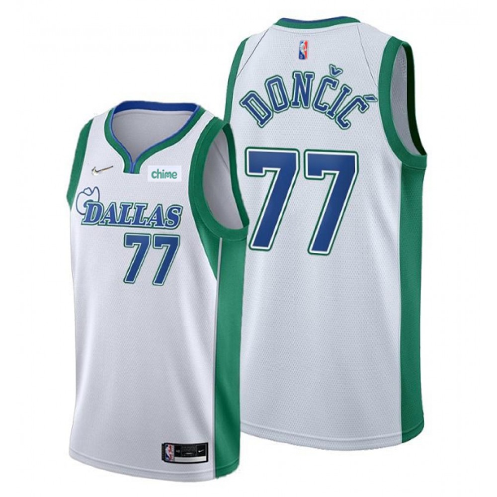 Pro Grade Dallas Mavericks 77 Jersey White City Edition - Basketball Fan Gear