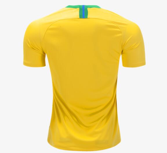 Quick Dry Brazil Home 2018 World Cup Soccer Jersey Shirt