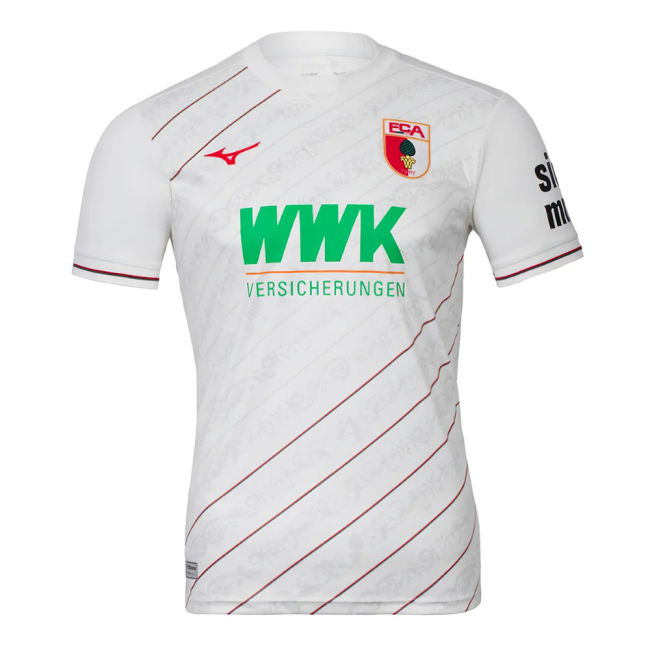 2024-2025 FC Augsburg Home Modern Shirt Stretch Fabric Lightweight