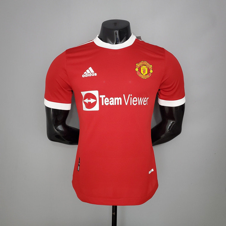Premium Quality Man Utd Manchester United 21-22 Kit Home Red Soccer