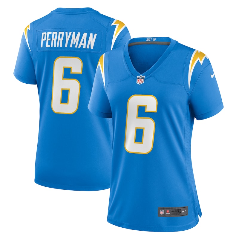 None Denzel Perryman Team Captain LA Chargers Premium Jersey
