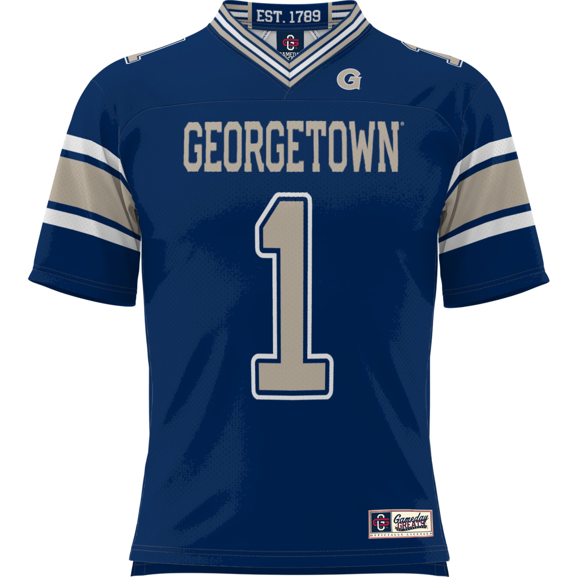 [NJP] Georgetown Hoyas GameDay Greats Youth Football Jersey - Navy