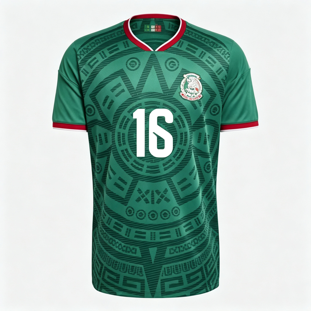 [HP] Mexico Julián Quiñones #16 2026 World Cup Official Home Jersey | UniFootball Store
