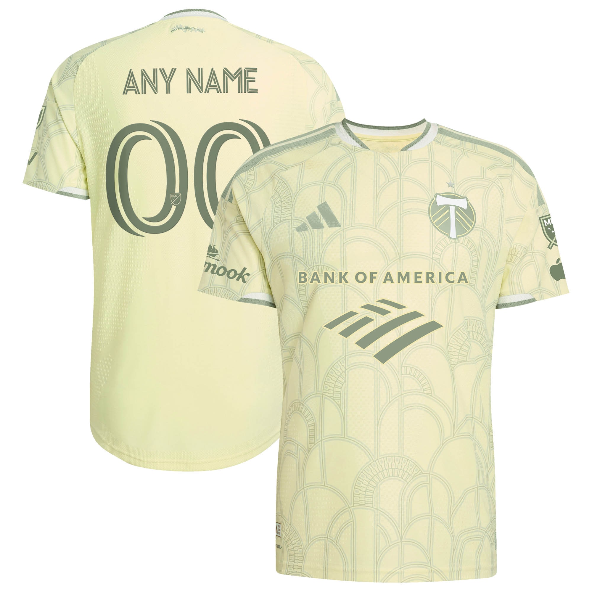 [ESK] Youth Portland Timbers 2026 Civic Stadium Kit On-Field Authentic Patch Custom Jersey - Yellow