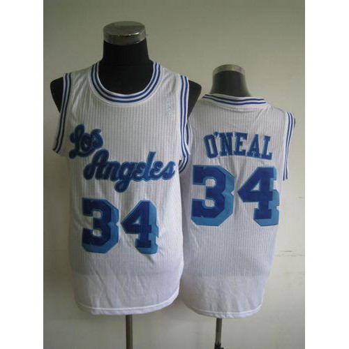 Lakers White Angeles Lakers #34 Jersey - Basketball Jersey
