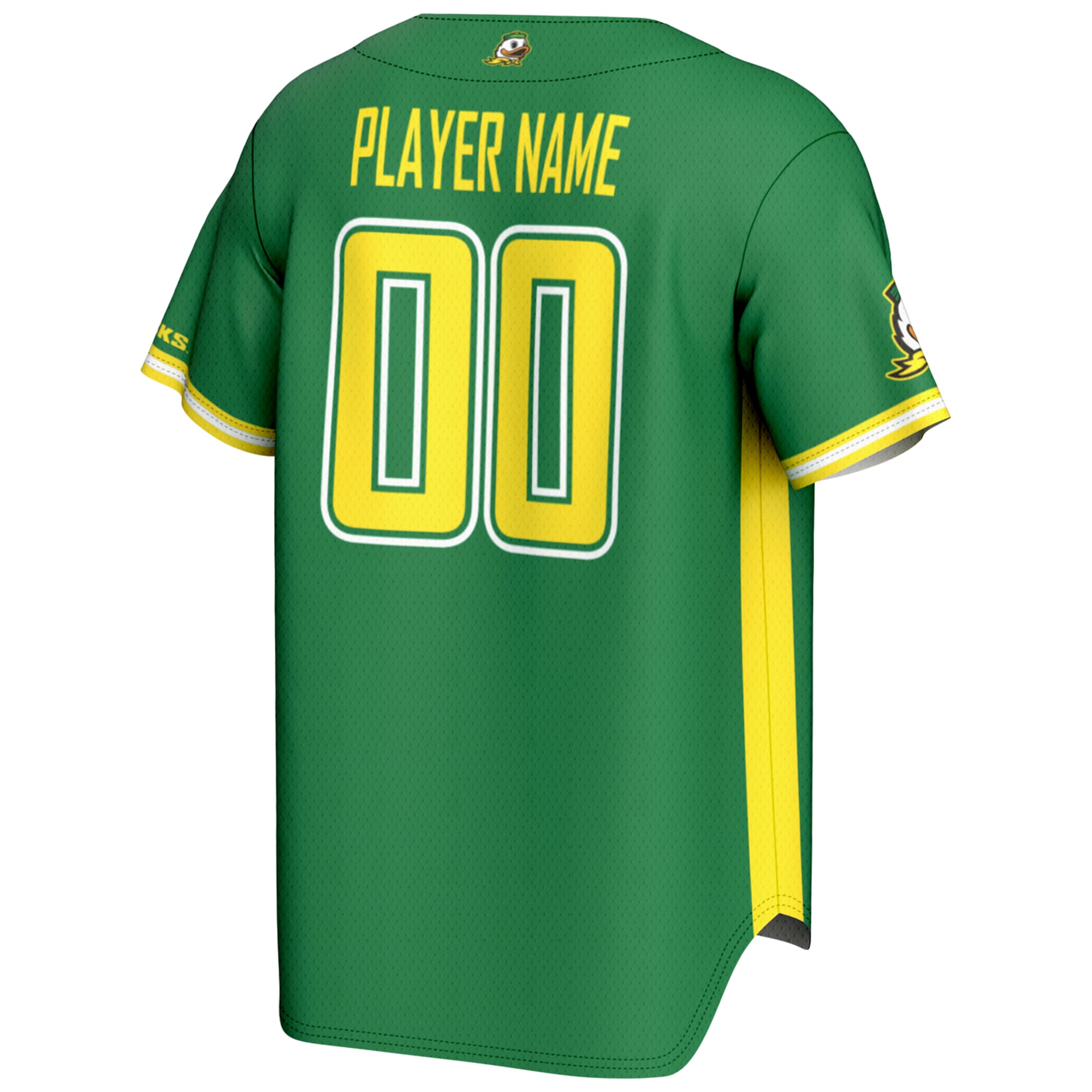 [NJP] Oregon Ducks GameDay Greats Youth NIL Pick-A-Player Lightweight Baseball Jersey - Green