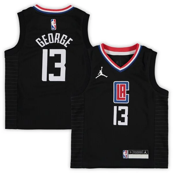 Premium Paul George LAC NBA Jersey - Black - Great Value