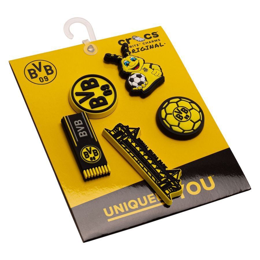 [EFKS] Crocs Jibbitz Dortmund Pack Black/Yellow 5 Apparel