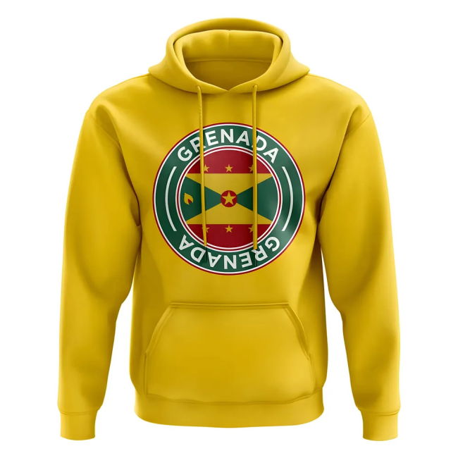 Fan-Favorite Grenada Football Badge Hoodie (Yellow) Top-Tier