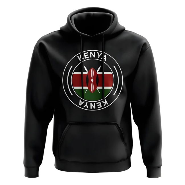 World-Class World-Class Kenya Football Badge Hoodie (Black)
