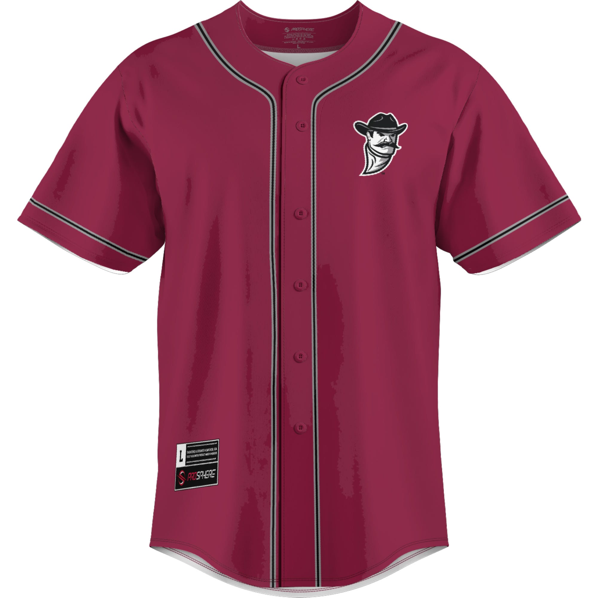 [LK] New Mexico State Aggies GameDay Greats Lightweight Baseball Jersey - Crimson