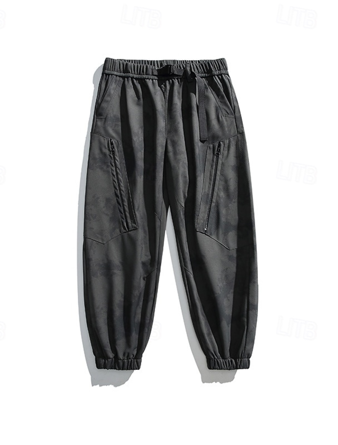 Men's Hiking Pants Trousers Waterproof pants Drawstring Pants Softshell Pants Spring Autumn / Fall Outdoor Regular Fit Waterproof Windproof Bottoms Pocket Elastic Waist Black White Camping / Hiking