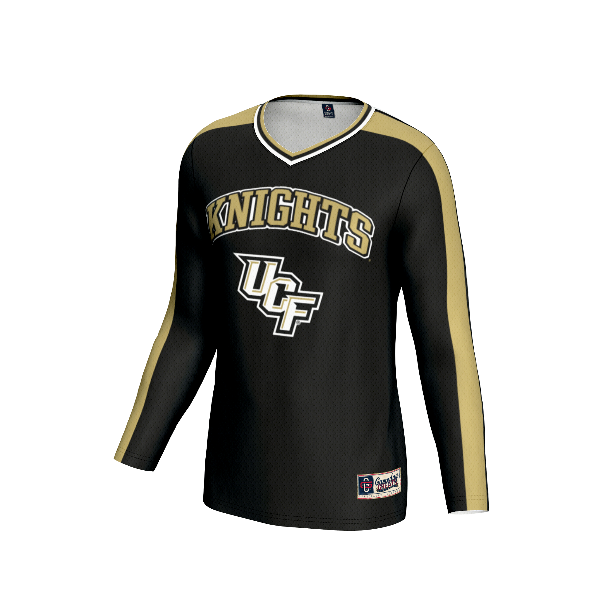 [NJP] UCF Knights GameDay Greats Youth Women's Volleyball Lightweight Fashion Jersey - Black