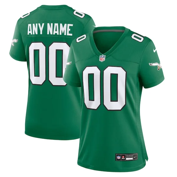 None Philadelphia Eagles Game Jersey - Green | NFL Player Jersey