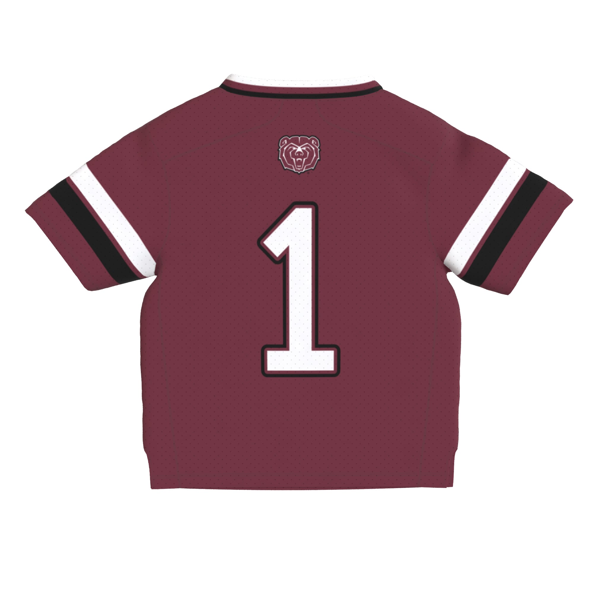 Infant Maroon Missouri State University Bears Lightweight Collegiate Football Fashion Jersey