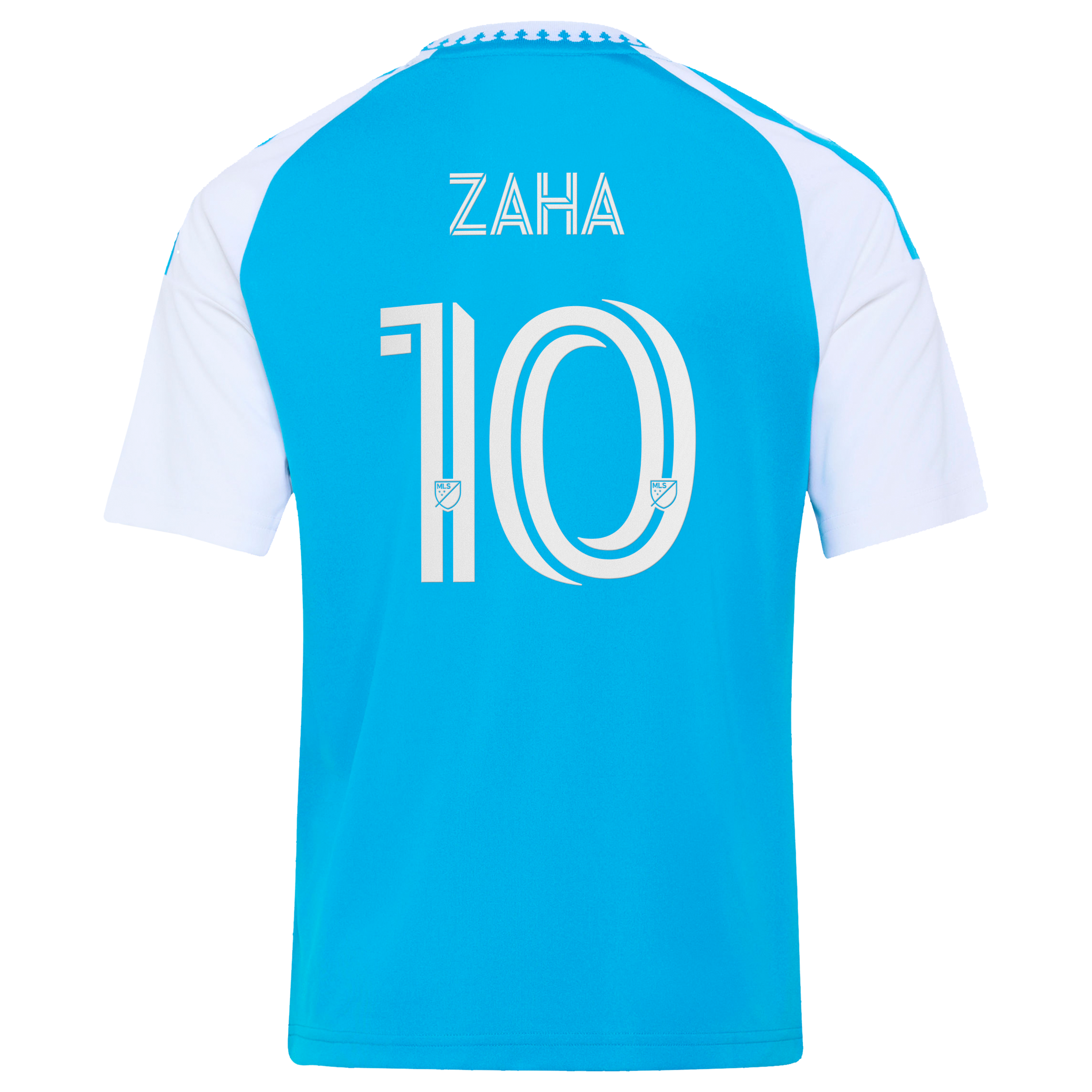 [LK] Wilfried Zaha Charlotte FC Youth 2026 Carolina Kit: Crowns Up Replica Jersey - Blue