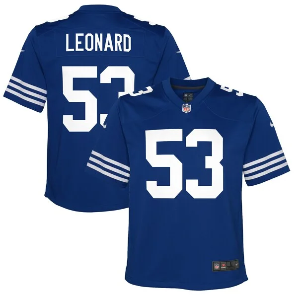 None Shaquille Leonard Game Jersey - Royal | NFL Player Jersey