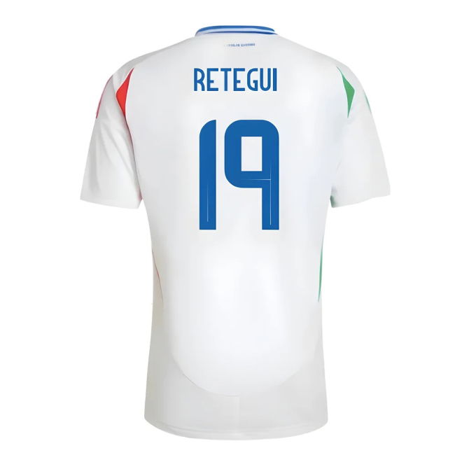2024-2025 Italy Away Shirt (Retegui 19) Premium Netherlands