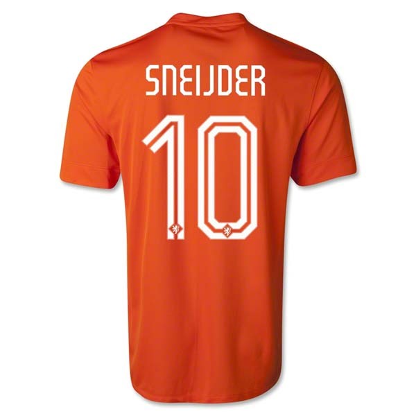 Authentic NETHERLANDS 201415 HOME SOCCER SHIRT 10 SNEIJJDER